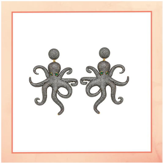 Big Octopus Earrings