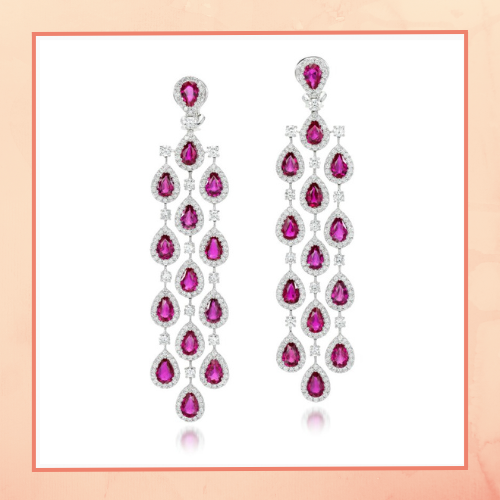 Ruby Fall Earrings