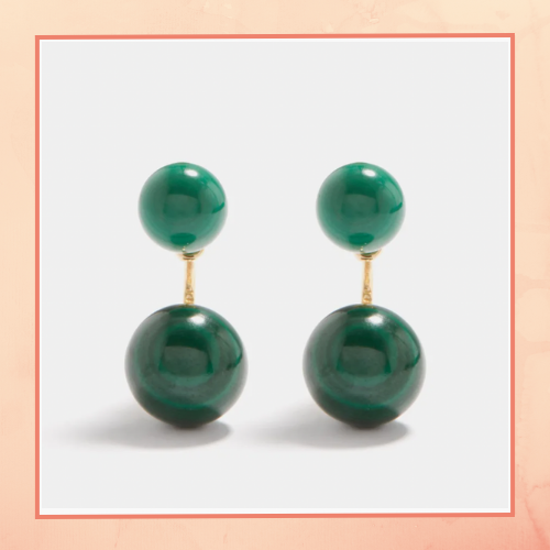 Granite Ball Earrings