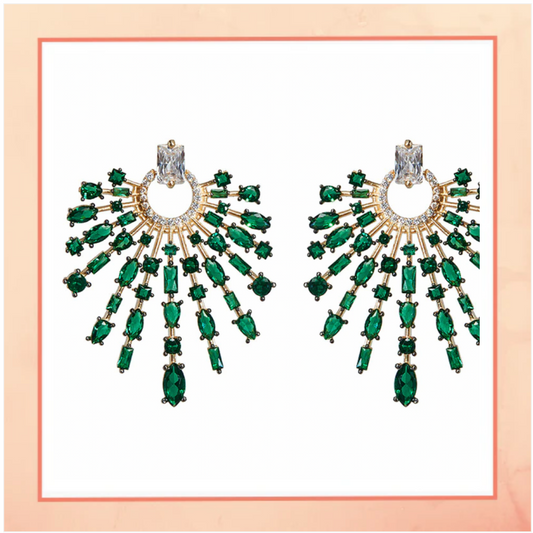 When Green Stars Fall Earrings