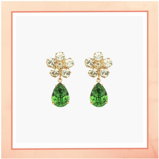 Flower & Leaf Earrings