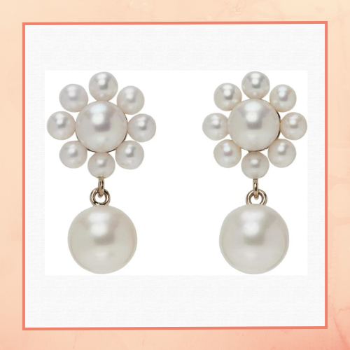 Flower Pearl Earrings