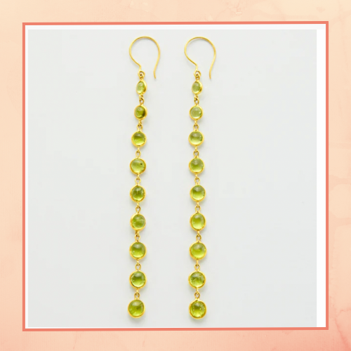 Green Strings Earrings