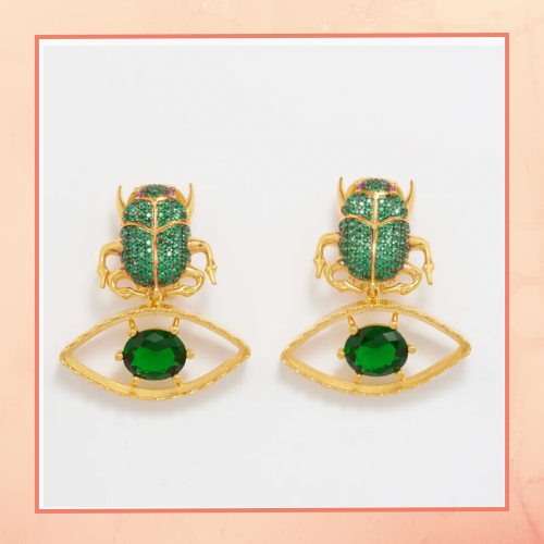 Green Evil Earrings