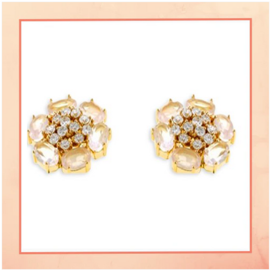 Crystal Flower Earrings