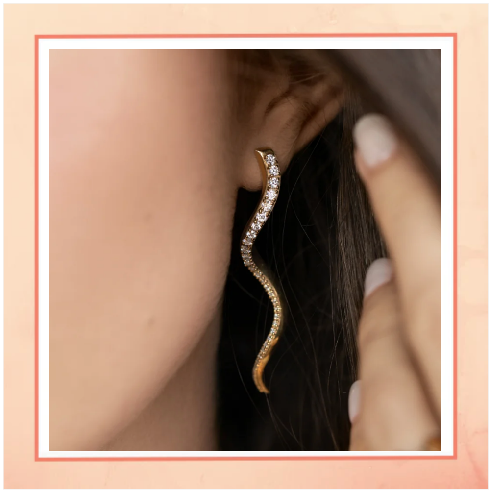Gold Serpentine Earrings (Copy)