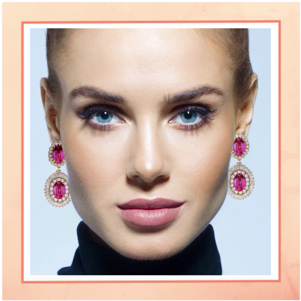 Statement Ruby Earrings