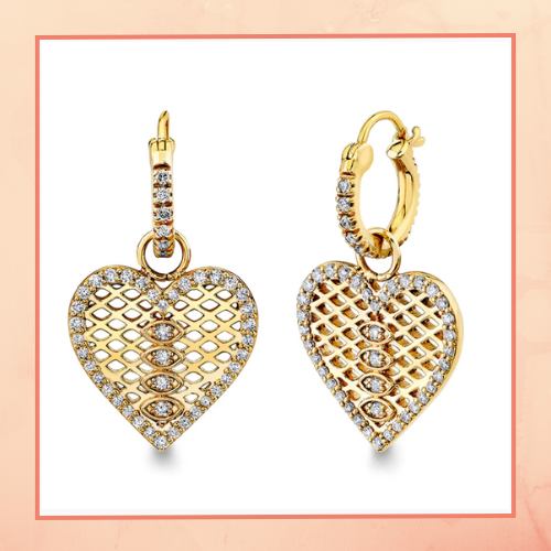 Heart Drop Earrings