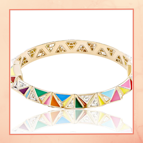 The Rainbow Enamel Bangle