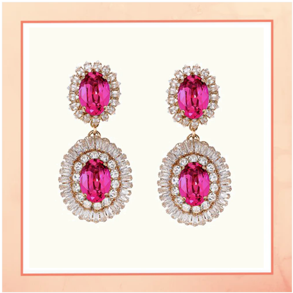 Statement Ruby Earrings