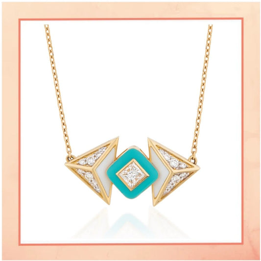 Art Deco Turquoise Pendant