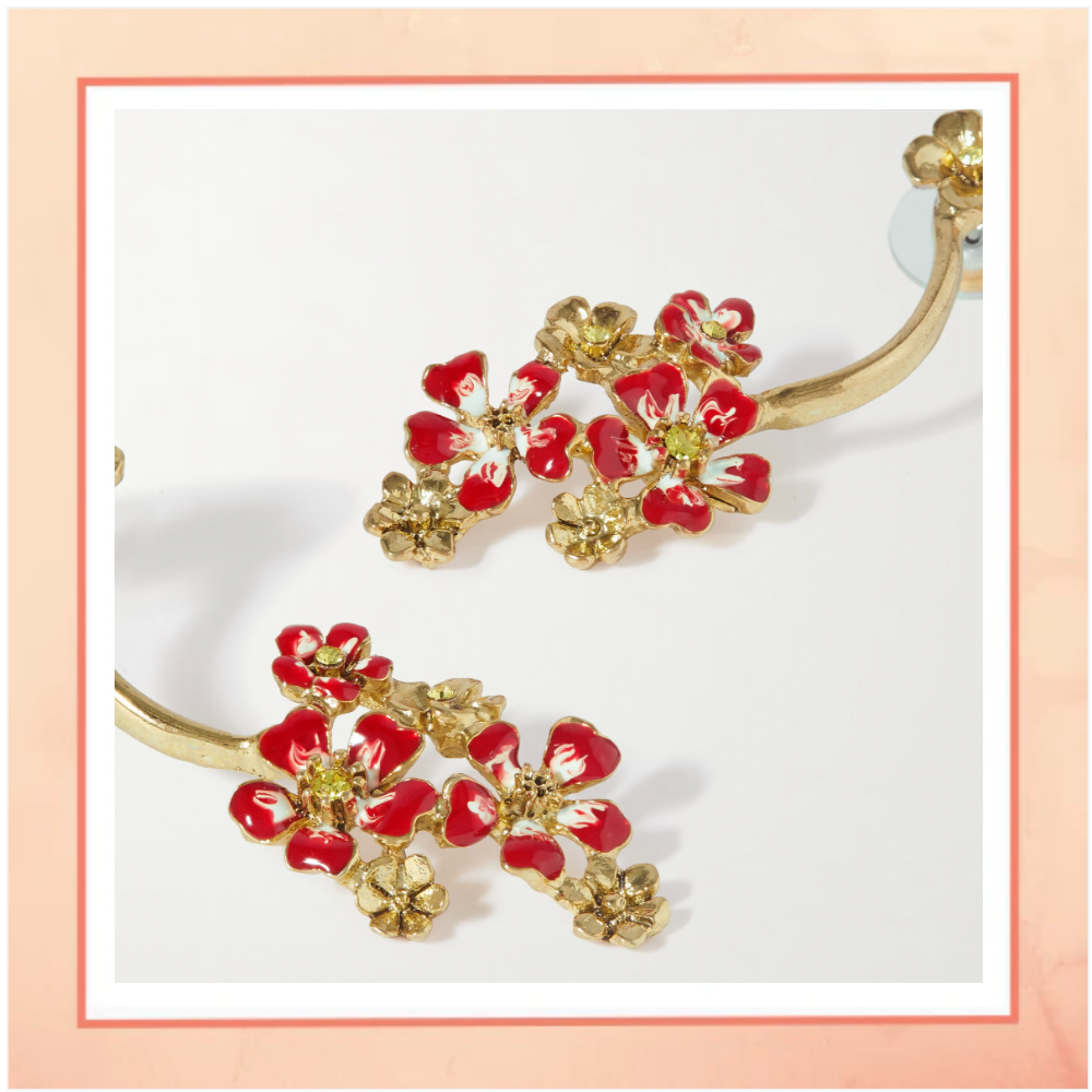 Red Cherry Orchard Earrings