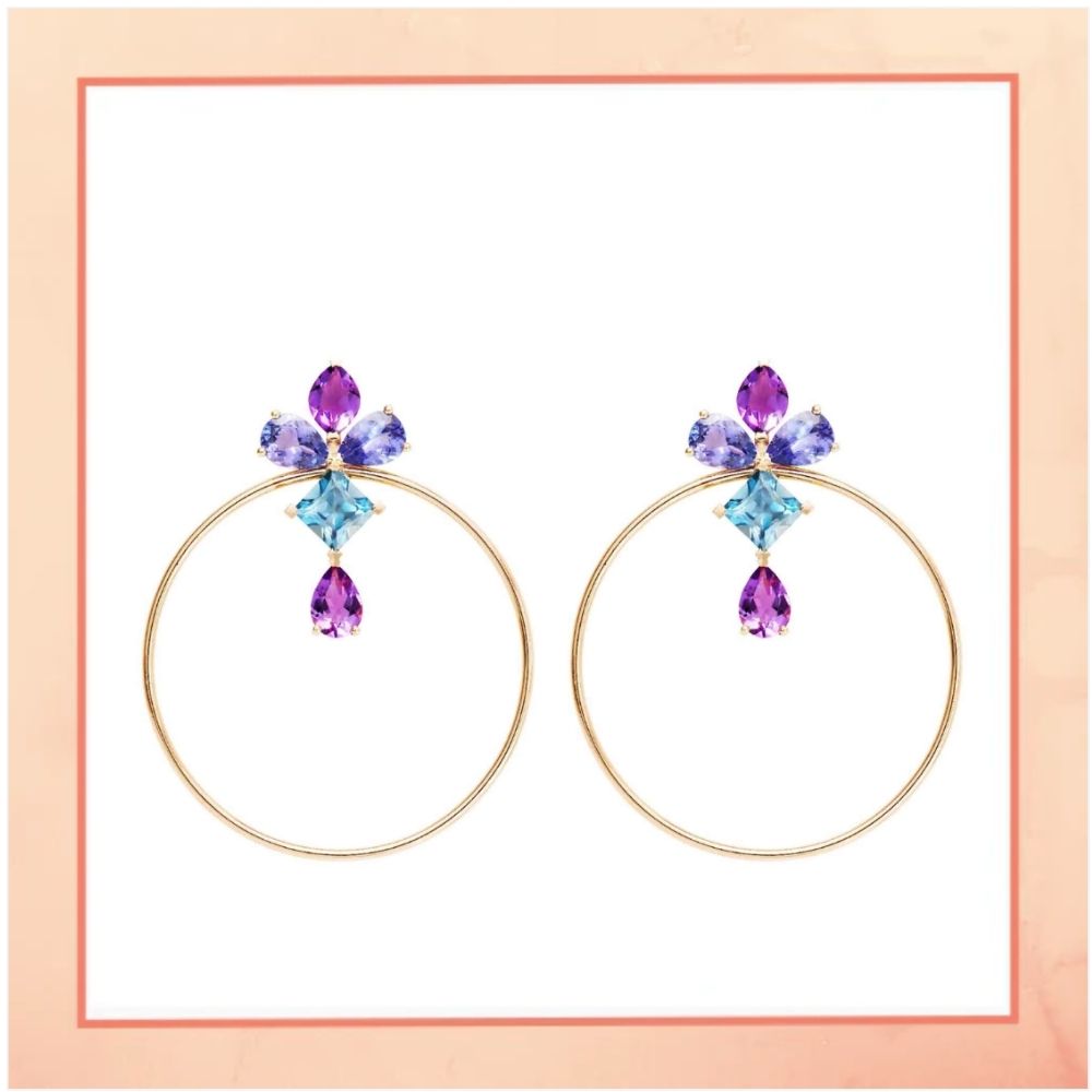 Statement Purple Hoops