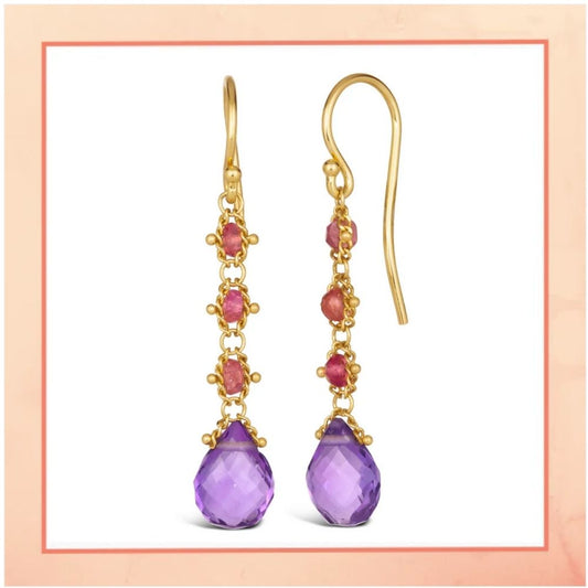 Amethyst Drop Earrings