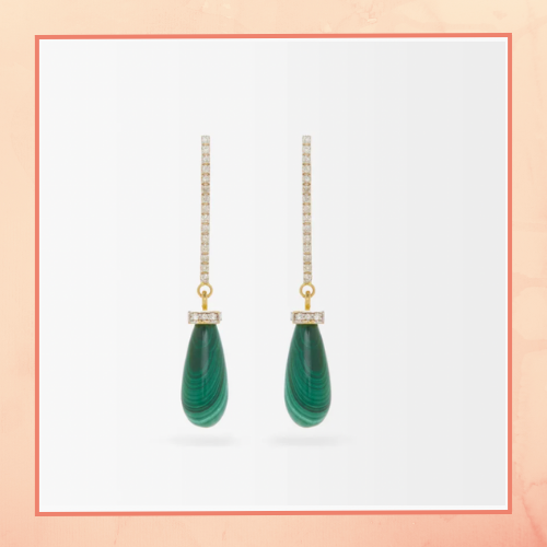 Granite Drop Shape Earrings