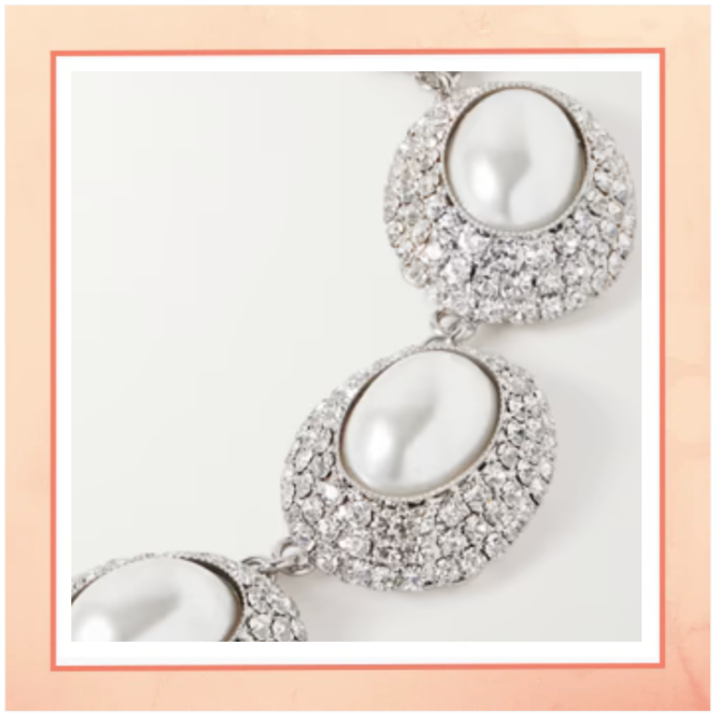 Statement Pearl & Diamonds Necklace