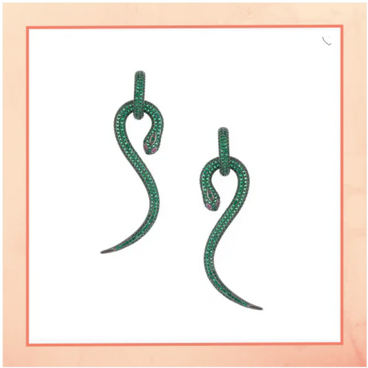 Envious Snake Earrings