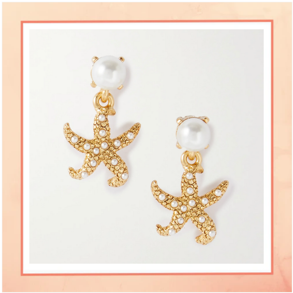 Starfish & Pearl Earrings